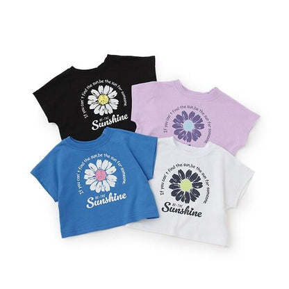 【防汙防潑水】花卉拼接T恤