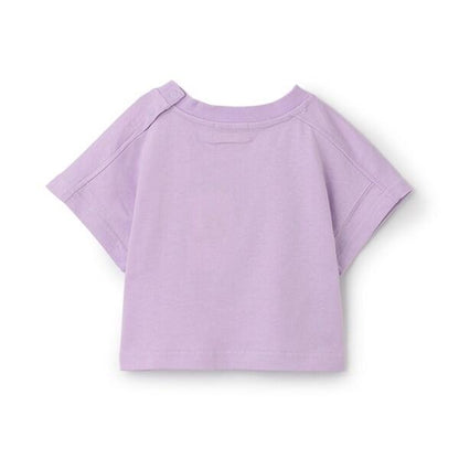 【防汙防潑水】花卉拼接T恤