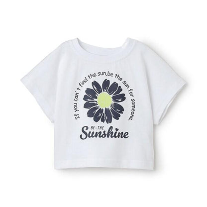 【防汙防潑水】花卉拼接T恤