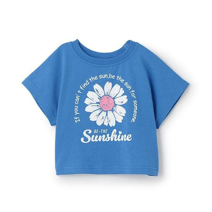 【防汙防潑水】花卉拼接T恤