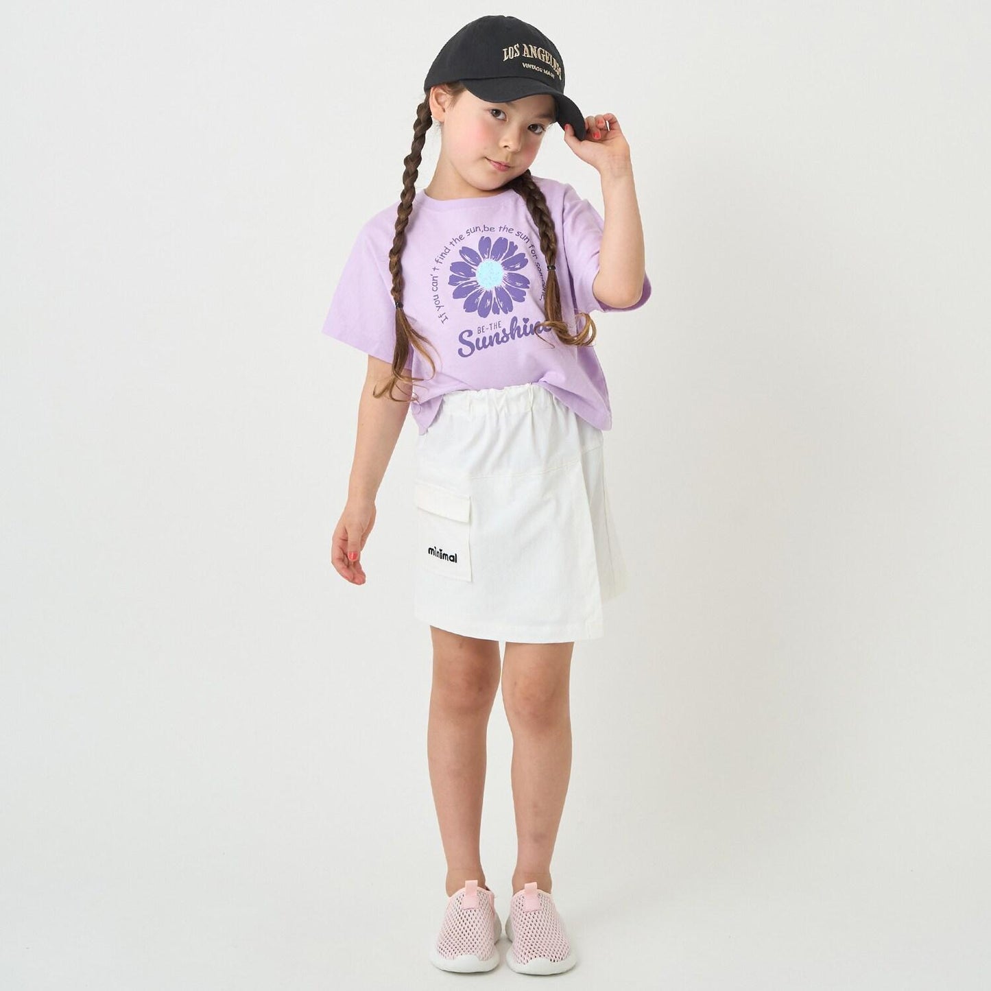 【防汙防潑水】花卉拼接T恤