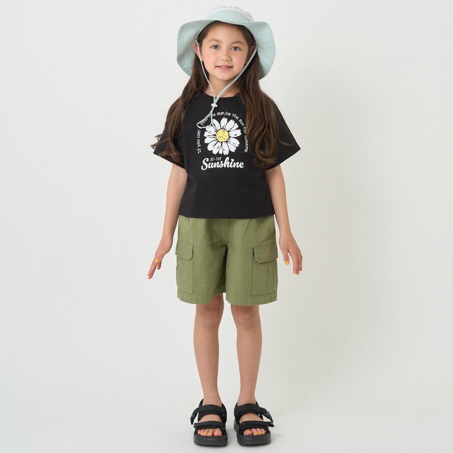 【防汙防潑水】花卉拼接T恤