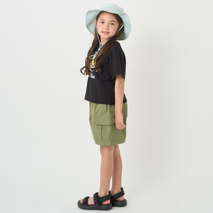 【防汙防潑水】花卉拼接T恤