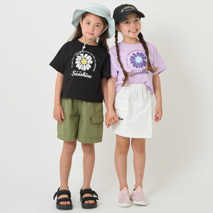 【防汙防潑水】花卉拼接T恤