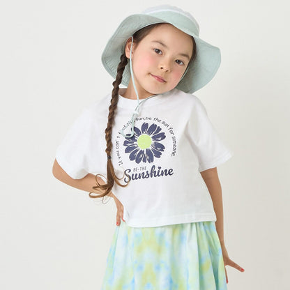 【防汙防潑水】花卉拼接T恤