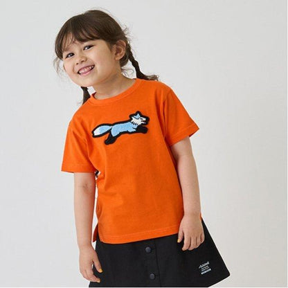 【the FOX】【防汙加工】毛圈繡貼布短袖T恤