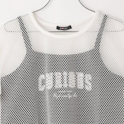 【Nico☆Petit刊載】網眼T恤吊帶套裝