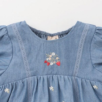草莓刺繡連體衣