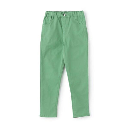 彈力斜紋修身長褲