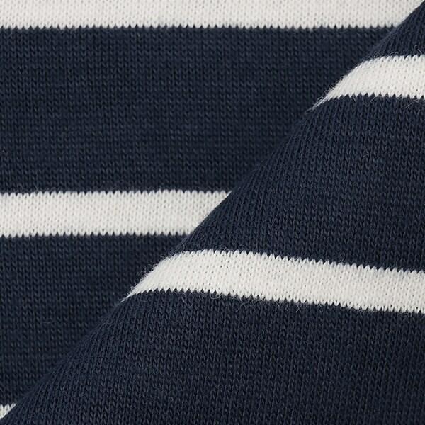 拼接肩條紋寬鬆長袖T恤