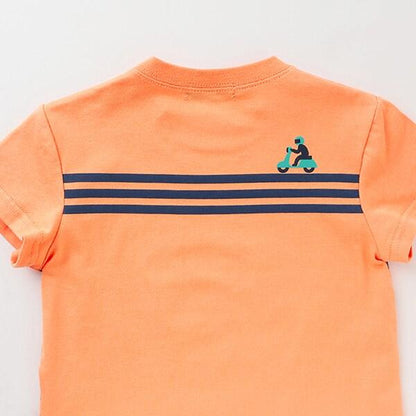 【人氣商品】【直營店無售】交通工具圖案短袖T恤