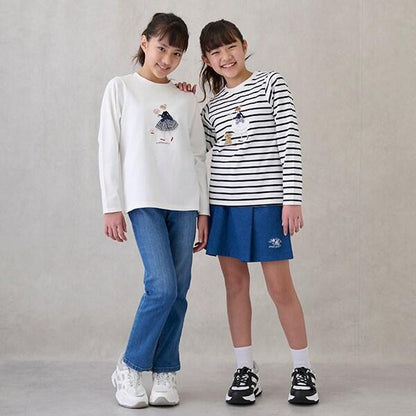 花卉刺繡裙褲（青少年款）