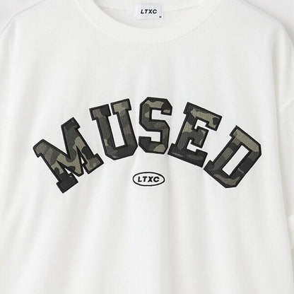 【LTXC】【吸水速幹/清爽】圖案立體字母T恤