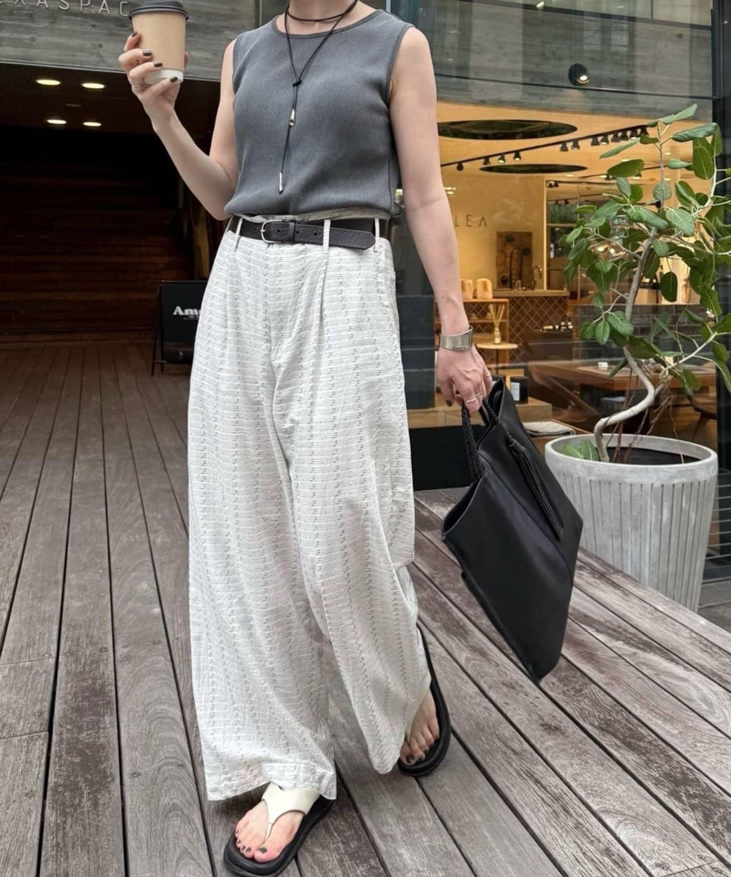 タッセルトートバッグ《本革/A4サイズ対応》