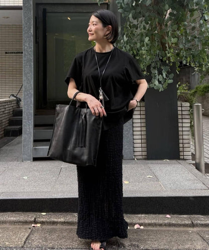 タッセルトートバッグ《本革/A4サイズ対応》