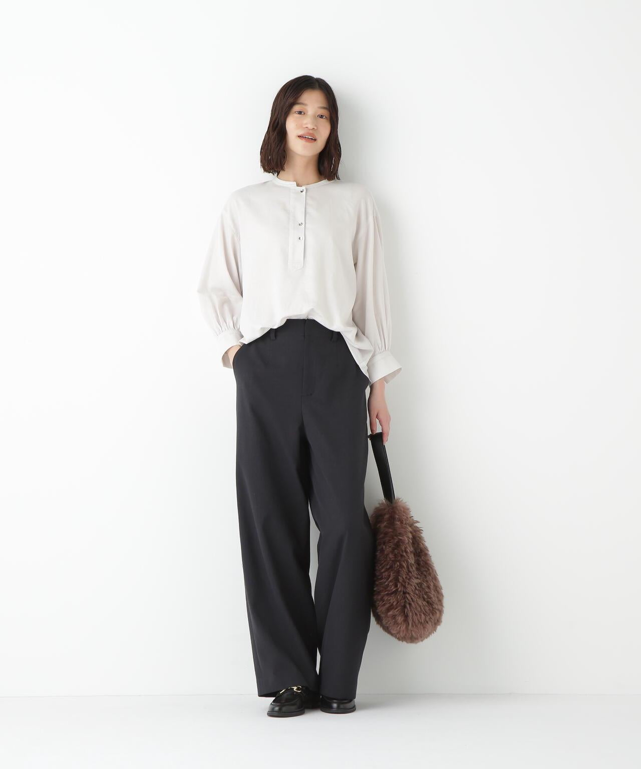 綿シルクスキッパーブラウス