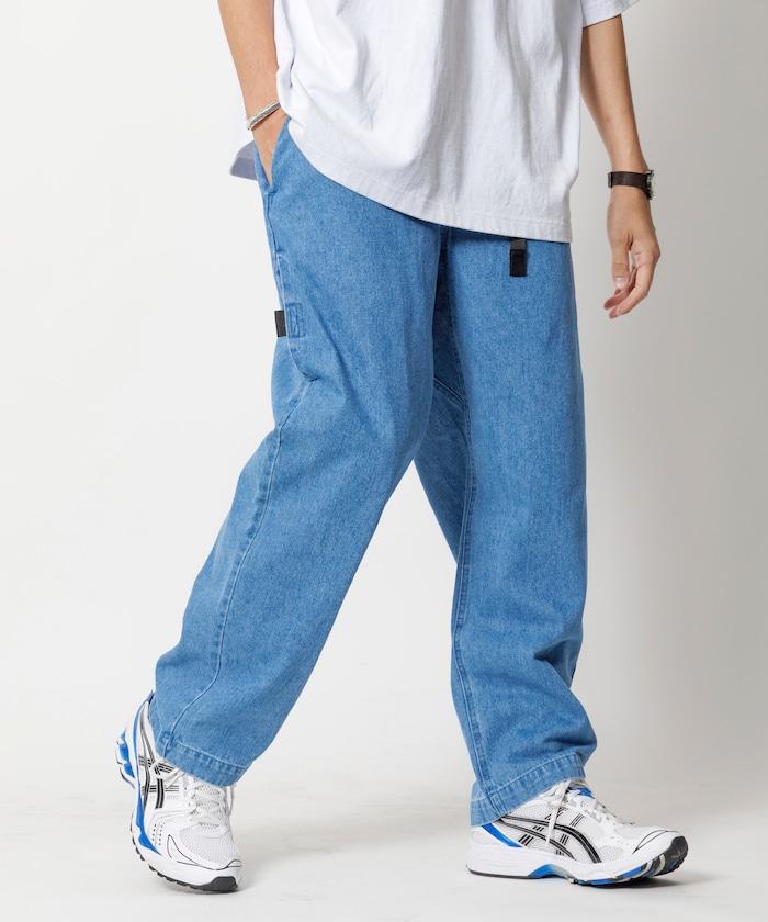 ウェービングベルト デニムパンツ
