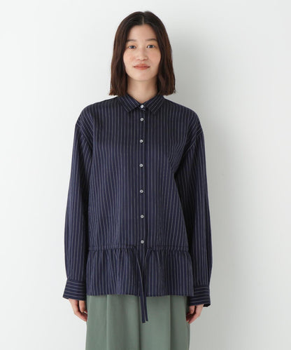 絲綢條紋襯衫