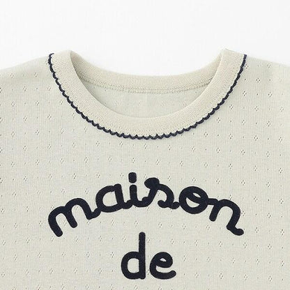 皮克米辛圖案網眼上衣