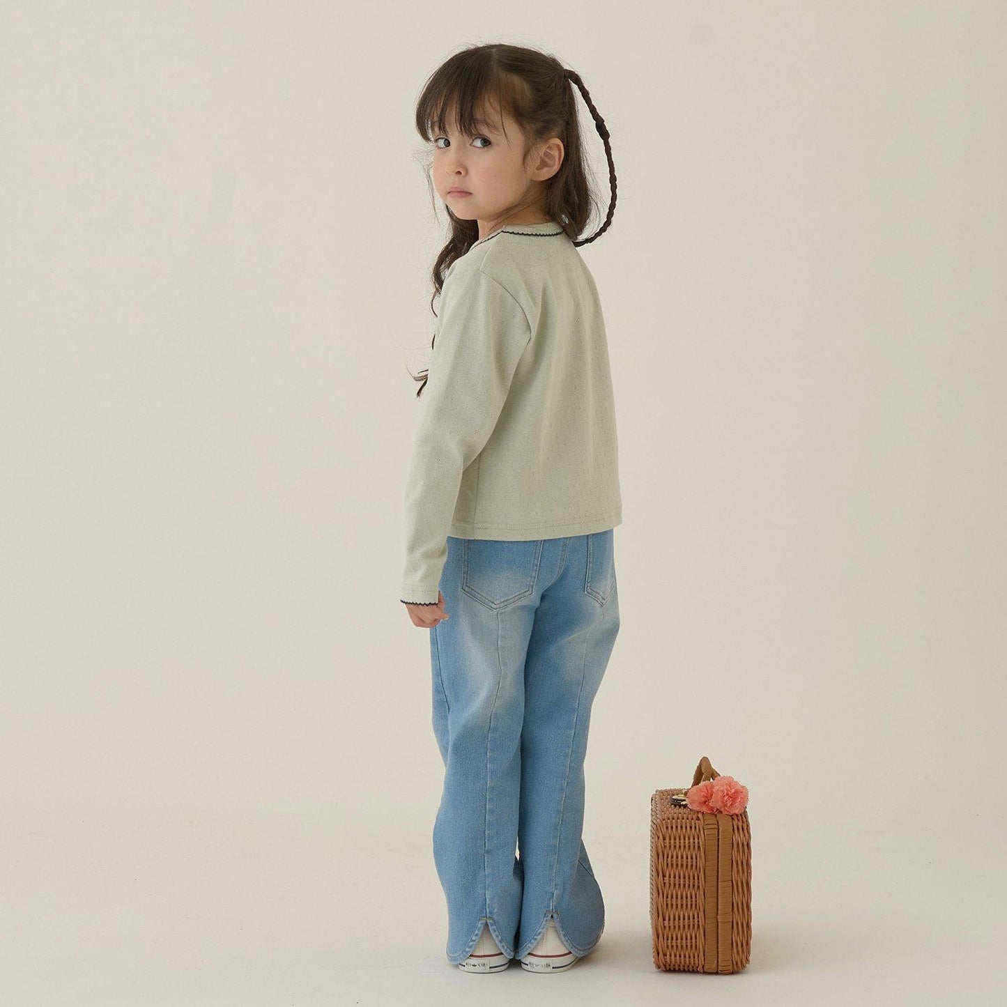 皮克米辛圖案網眼上衣