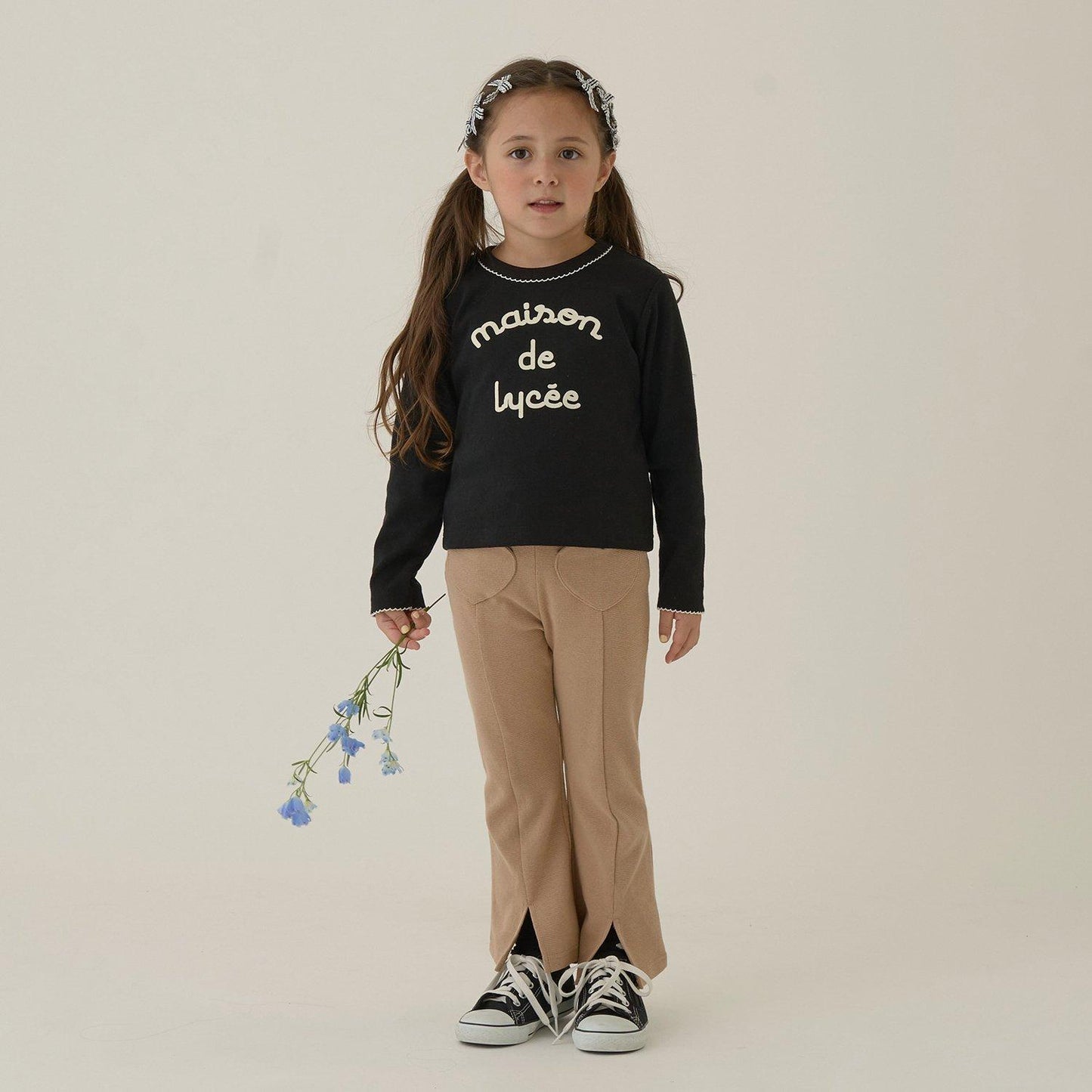 皮克米辛圖案網眼上衣