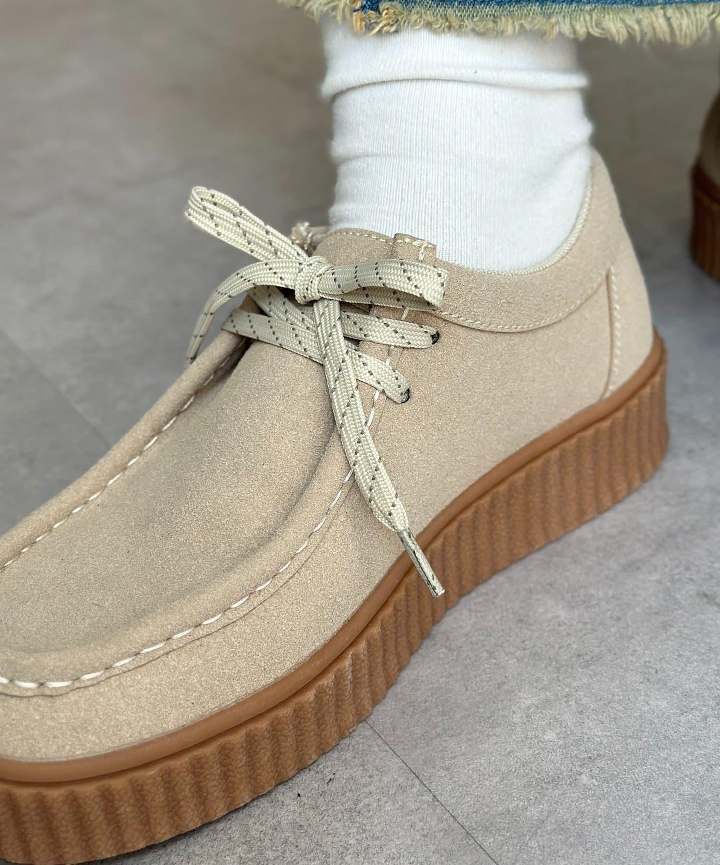 【U.S. POLO ASSN.】厚底船鞋