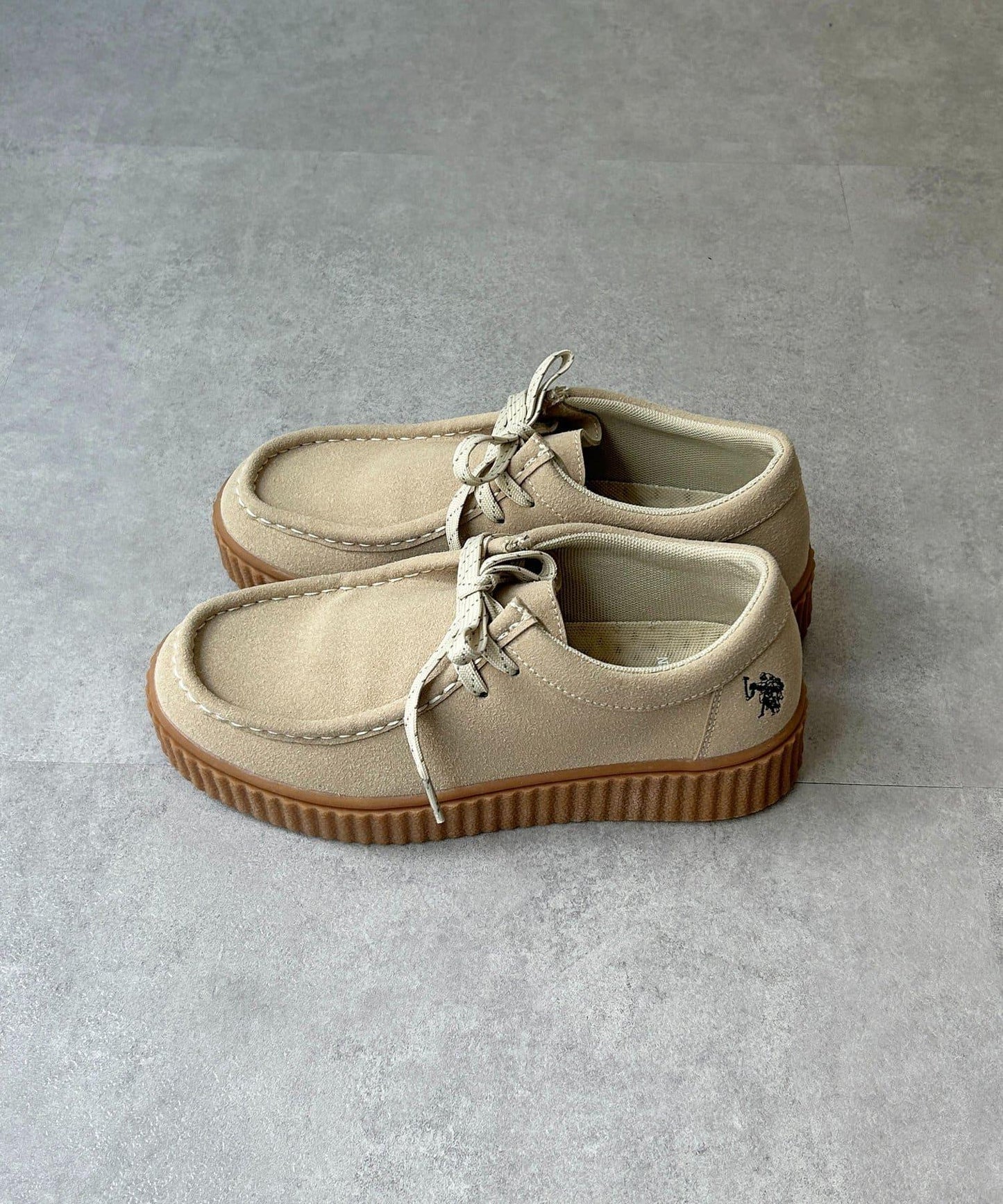 【U.S. POLO ASSN.】厚底船鞋