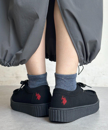 【U.S. POLO ASSN.】厚底船鞋