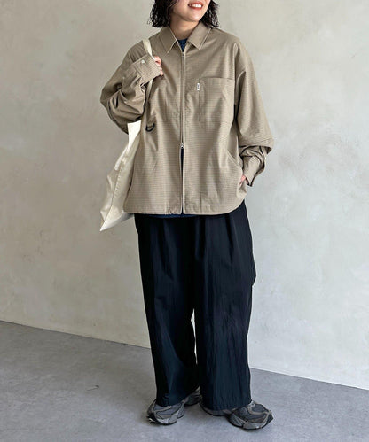 可拆卸格子襯衫