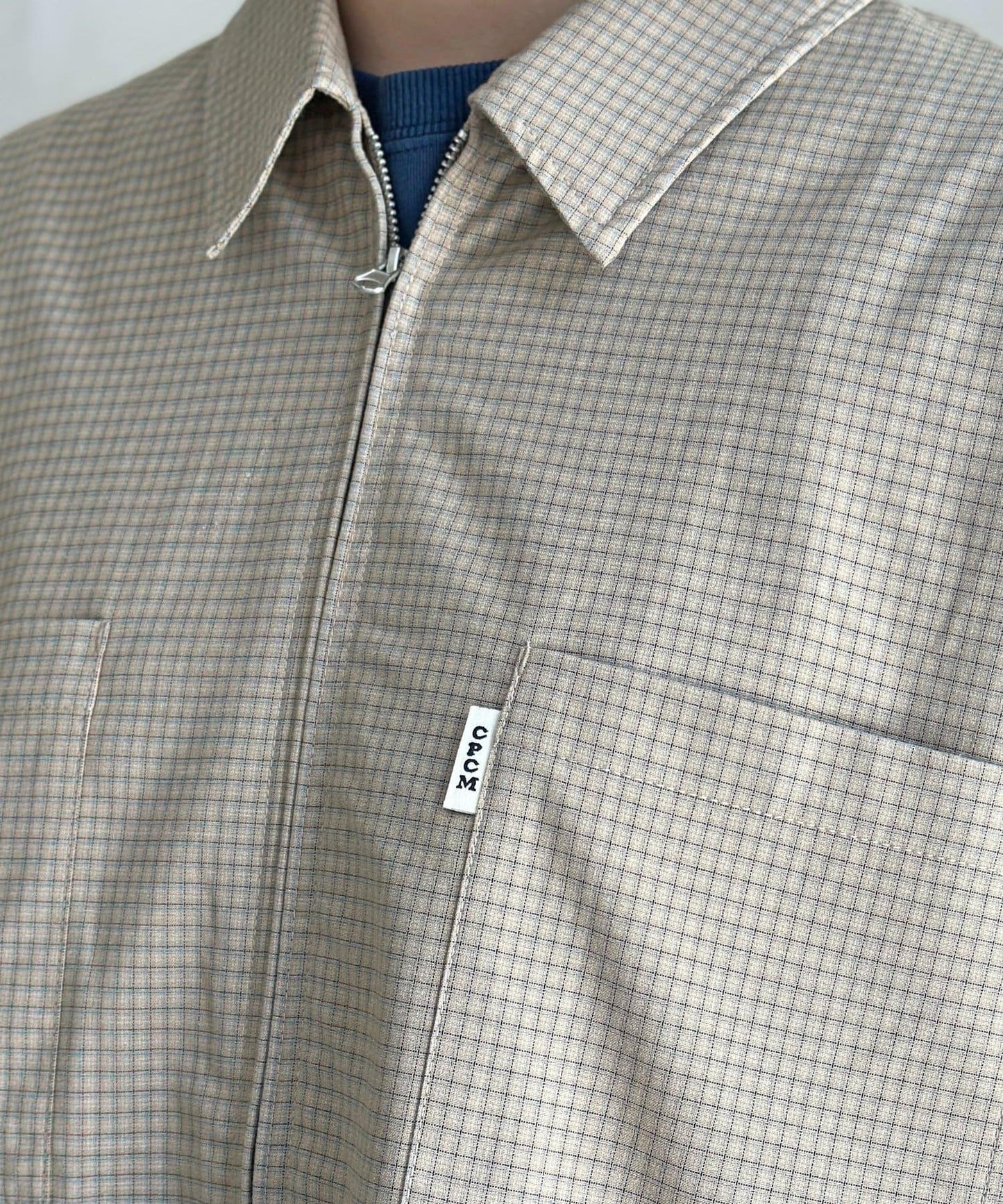 可拆卸格子襯衫