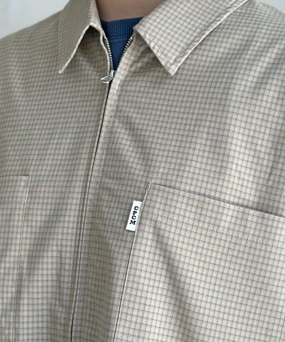 可拆卸格子襯衫