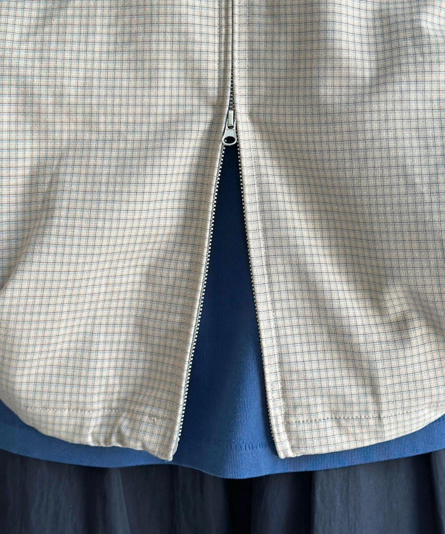 可拆卸格子襯衫