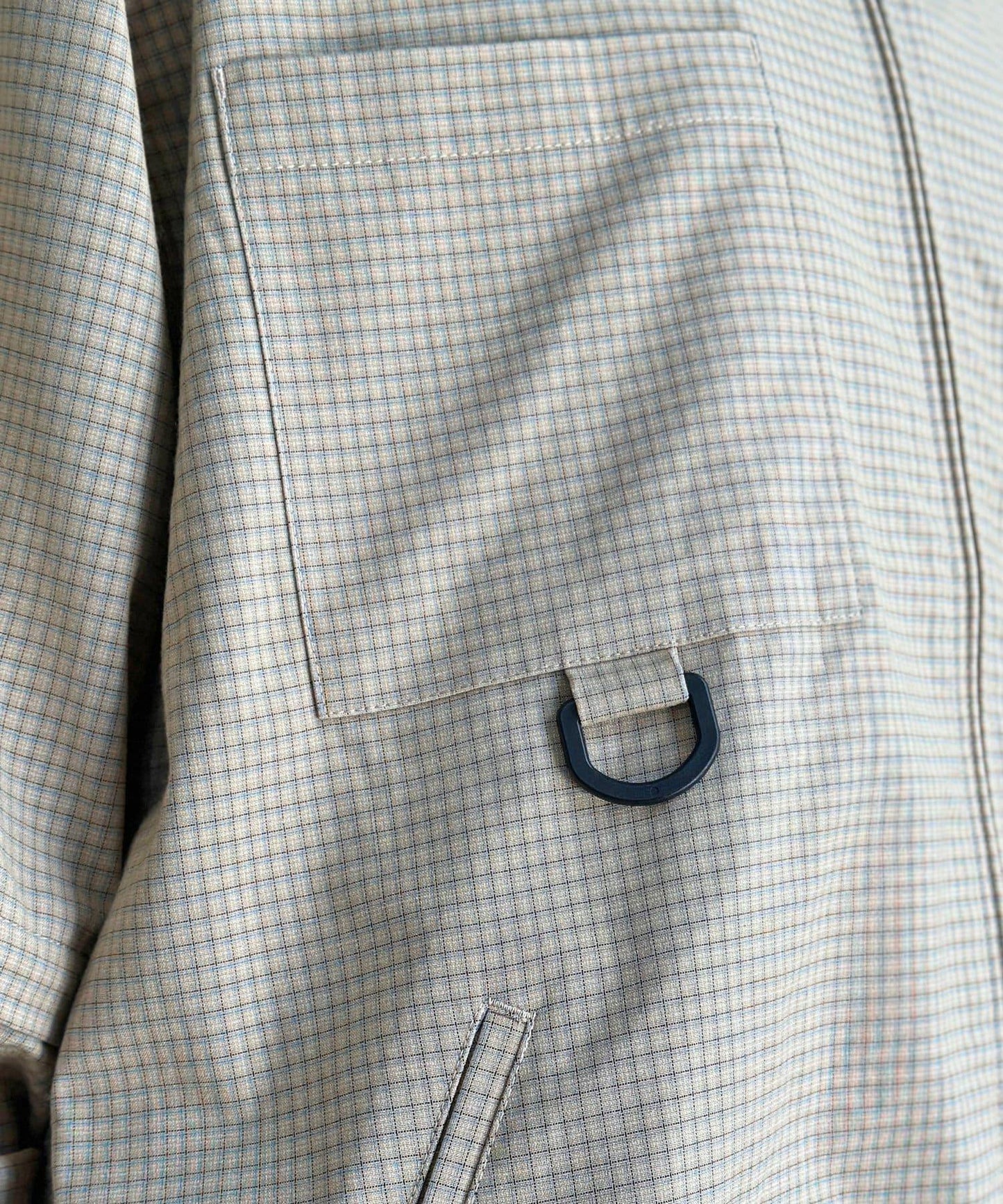 可拆卸格子襯衫