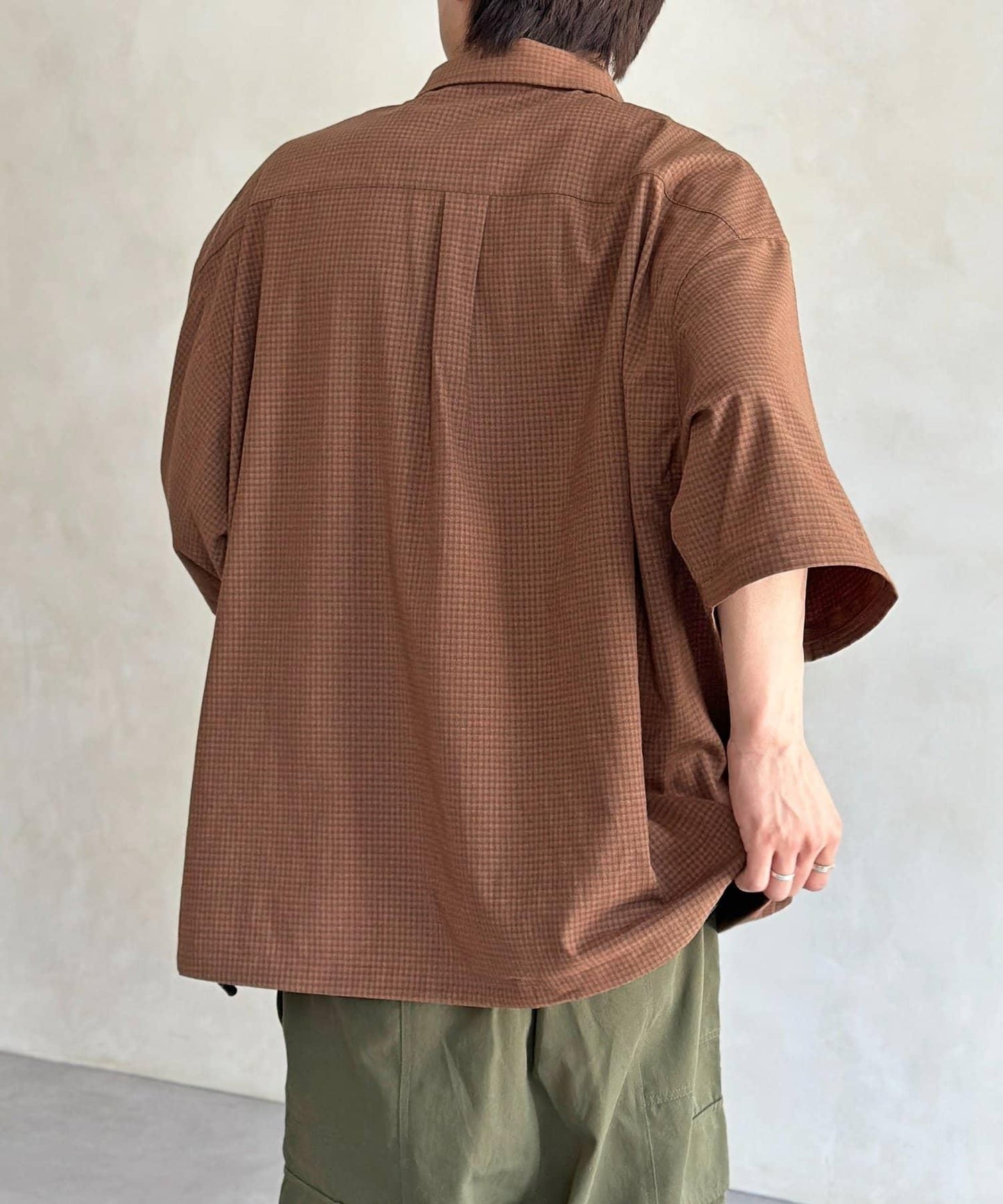 可拆卸格子襯衫