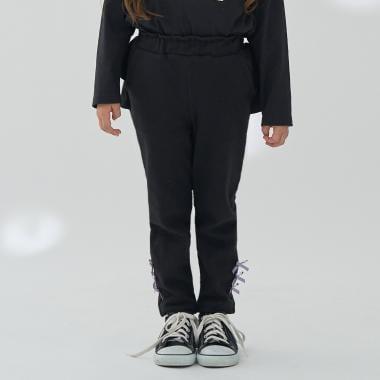 【ともパン】後襬荷葉邊下襬蝴蝶結褲