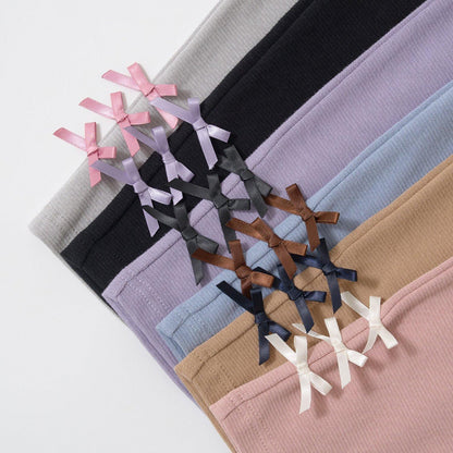 【ともパン】後襬荷葉邊下襬蝴蝶結褲