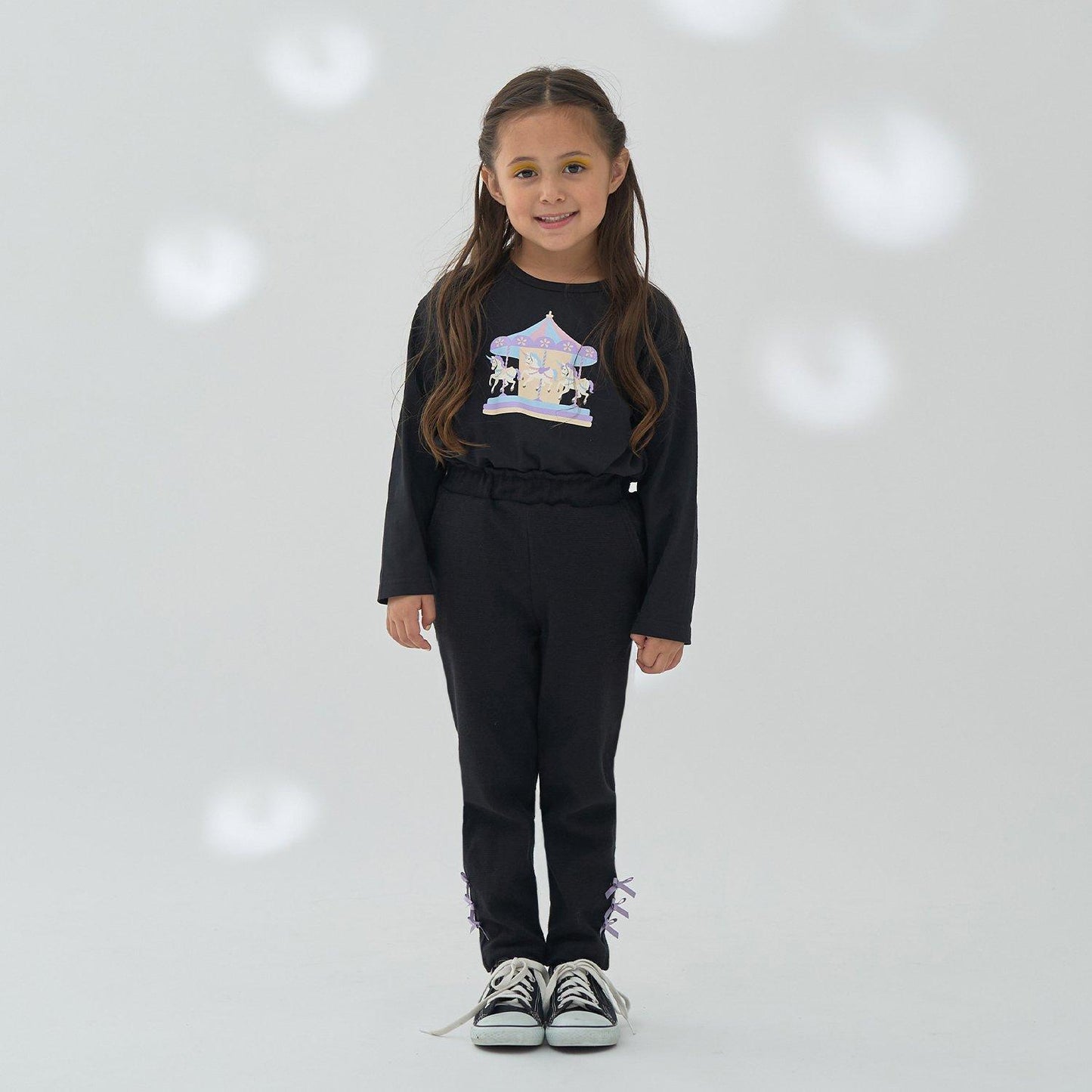 【ともパン】後襬荷葉邊下襬蝴蝶結褲