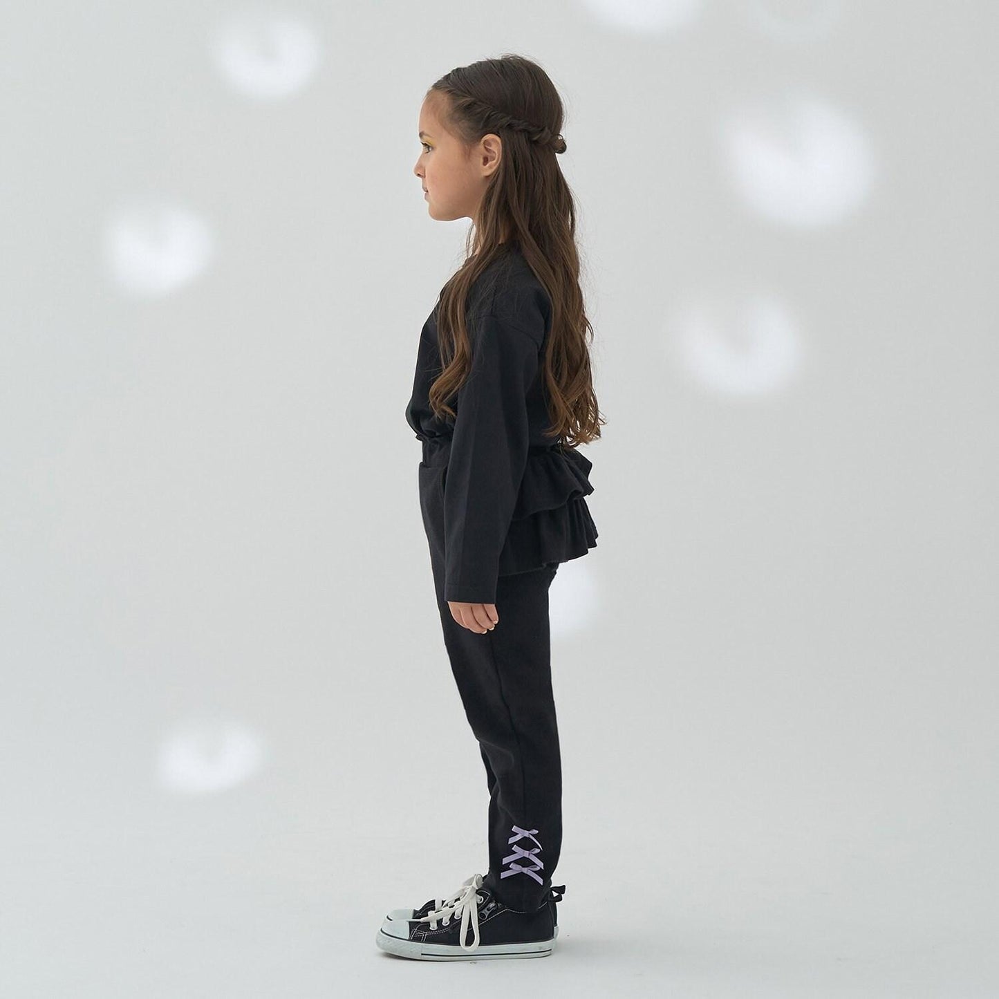 【ともパン】後襬荷葉邊下襬蝴蝶結褲