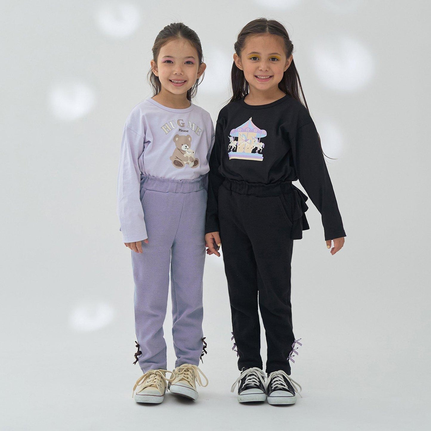 【ともパン】後襬荷葉邊下襬蝴蝶結褲