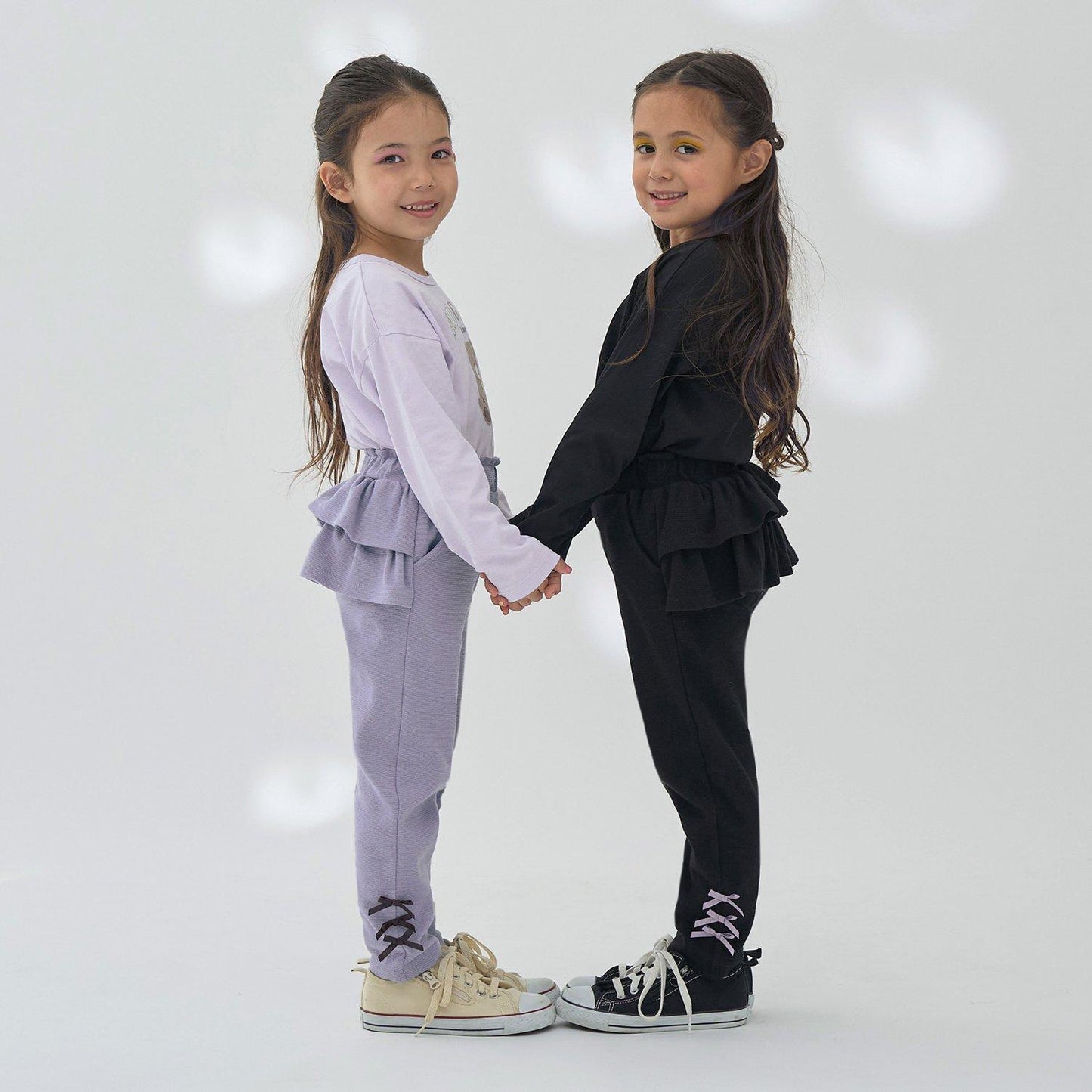 【ともパン】後襬荷葉邊下襬蝴蝶結褲