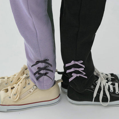 【ともパン】後襬荷葉邊下襬蝴蝶結褲