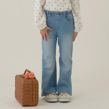 【修身剪裁】後開衩喇叭褲