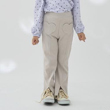 【ともパン】愛心口袋開衩喇叭褲