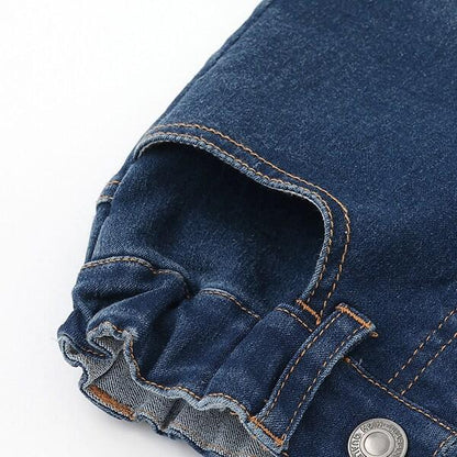 【修身剪裁】後開衩喇叭褲