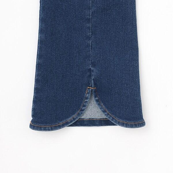 【修身剪裁】後開衩喇叭褲