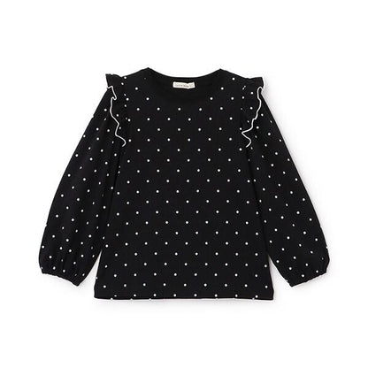 【軟棉】帶荷葉邊泡泡袖多款全印花T恤