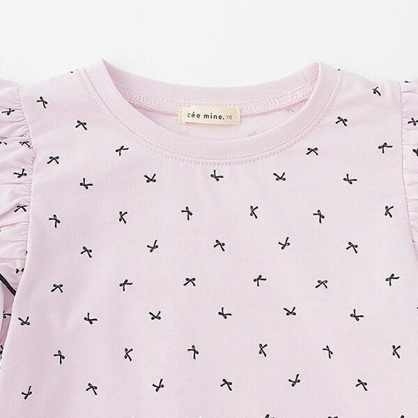 【軟棉】帶荷葉邊泡泡袖多款全印花T恤