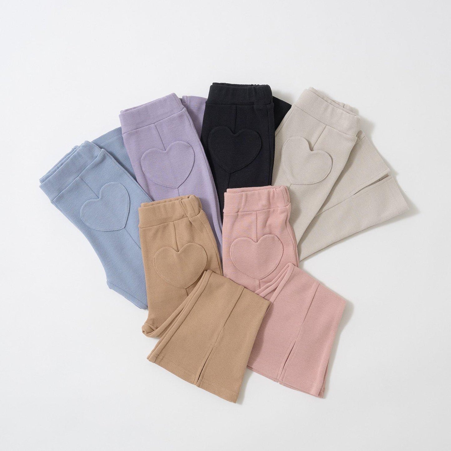 【ともパン】愛心口袋開衩喇叭褲