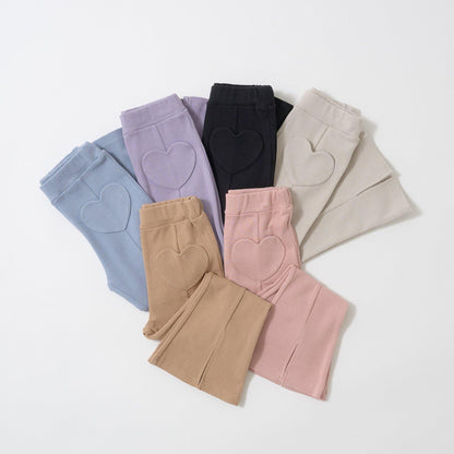 【ともパン】愛心口袋開衩喇叭褲