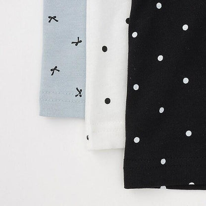 【軟棉】帶荷葉邊泡泡袖多款全印花T恤